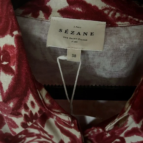 NWT Sezane Etia Midi dress FR 38 US 6 - Picture 4 of 11